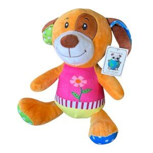 NWT World Plush Inc. Multi-pattern Puppy Dog Polish Toy Multicolor